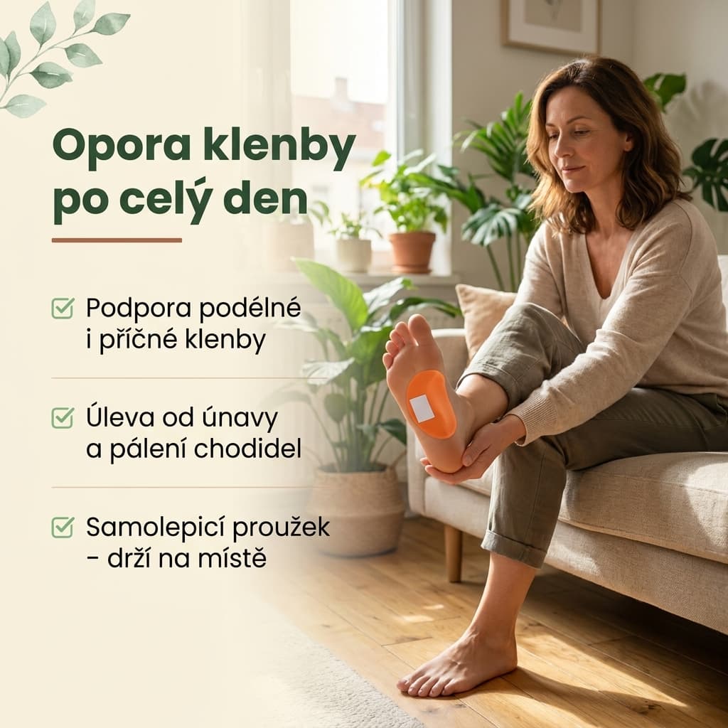 Pěnová pelota na klenbu s oporou podélné i příčné klenby